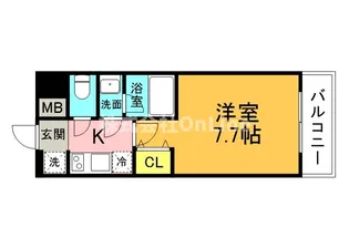四天王寺レジデンス【8階】の間取り