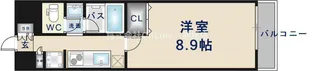 アーバンエース夕陽丘パル【3階】の間取り