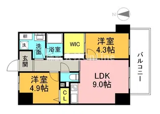 ハイラインⅤ【14階】の間取り