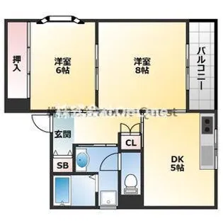 オークヒルズ八尾南【205号室】の間取り