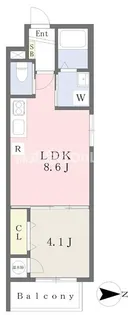 シャルム南巽【2階】の間取り