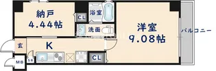 グランシアター高井田【10階】の間取り
