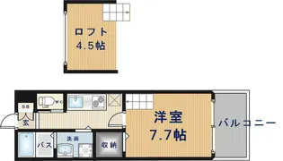 エムズコート吉田【2階】の間取り
