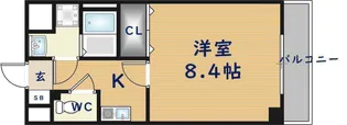 メルディアキューブやえのさと【8階】の間取り