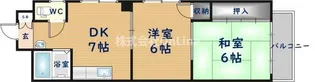 松本ハイツ【3階】の間取り