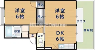 サニーハイツフミ A棟【1階】の間取り