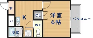 プレジール八尾南【2階】の間取り