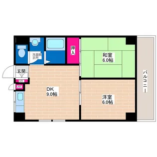 シャトーレーヌ【8階】の間取り