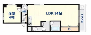 サニーコート諏訪【4階】の間取り