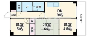 福徳ハイツ【3階】の間取り