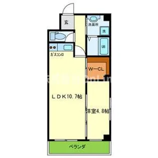 ピオニー久宝寺【4階】の間取り
