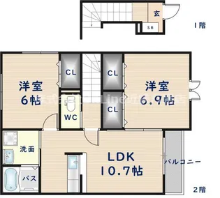 メゾン静【1階】の間取り