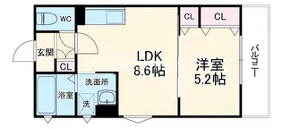 ロータス柏田本町【3階】の間取り