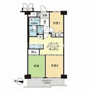 エクセラート平野B棟【10階】の間取り