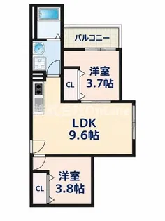 DportaDamrey【1階】の間取り
