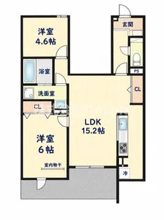 ウエスタンハイツ19【3階】の間取り