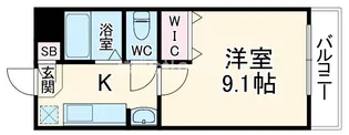 リバーライズ布施Ⅰ【6階】の間取り
