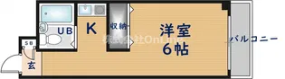 コンドミニアム太平寺【3階】の間取り