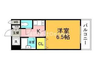 グランデージ今里【5階】の間取り