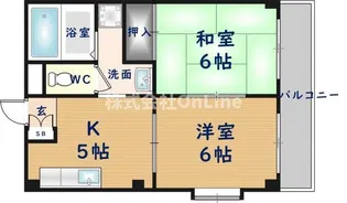 ハイツ島町【1階】の間取り