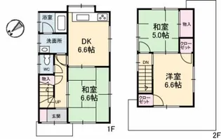 香川県丸亀市津森町【一戸建】の間取り