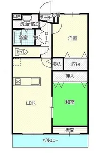 サンライズS【0203号室】の間取り