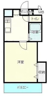 エスポワールⅠ田井【0302号室】の間取り