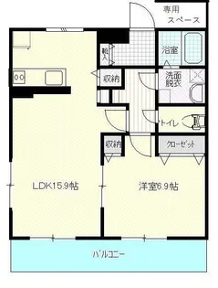 サンモールⅡ【0105号室】の間取り