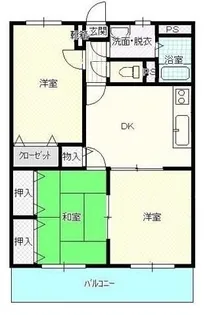 エスポワールⅡ田井【0306号室】の間取り