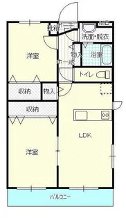 サンライズS【0201号室】の間取り