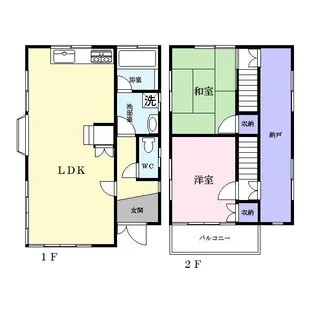 香川県丸亀市土器町東1丁目【一戸建】の間取り