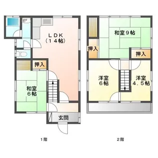 香川県高松市太田下町【一戸建】の間取り