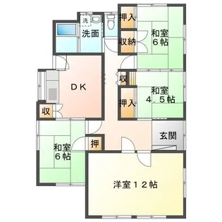 香川県高松市元山町【一戸建】の間取り