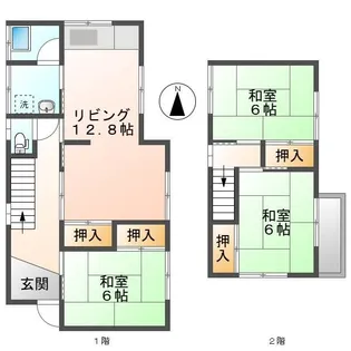 香川県高松市東山崎町【一戸建】の間取り