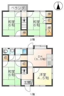 香川県高松市木太町【一戸建】の間取り