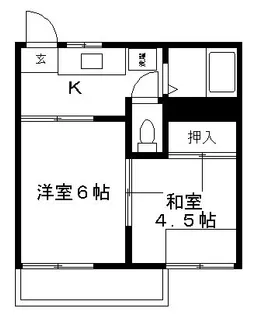 ドミール葛西【0202号室】の間取り