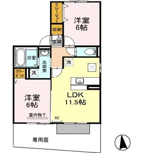 アウローラ【0101号室】の間取り