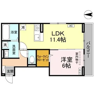 グレイスフル【0203号室】の間取り