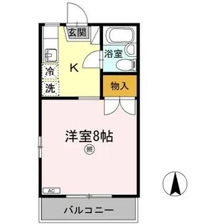第2メールブルー【0107号室】の間取り