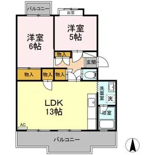 ピュアハイツ【0307号室】の間取り
