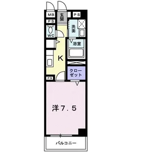 マルベル宇多津【0203号室】の間取り