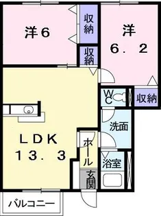 パルガーデン 4【1階】の間取り