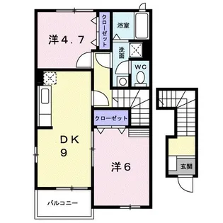 ラ・フェスタC【2階】の間取り
