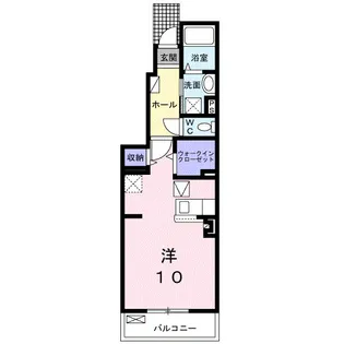 イストワールkita A【1階】の間取り