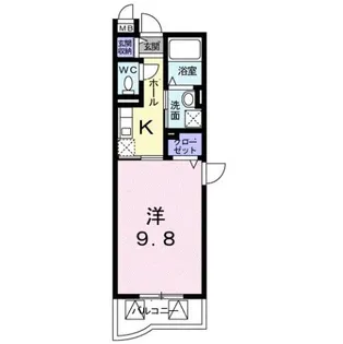 1Kの間取り画像