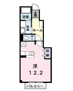 アムール・GAKU B【1階】の間取り