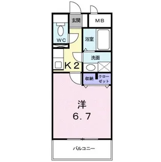 フルール・M【2階】の間取り
