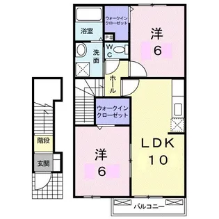 サニー レジデンスB【2階】の間取り