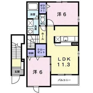サンリット【2階】の間取り