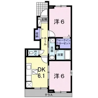 メゾンド・ジュネスK 5【1階】の間取り